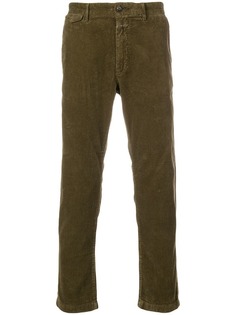 Closed corduroy fitted trousers