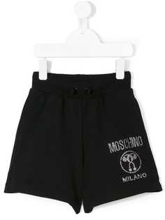 Moschino Kids шорты декорированные кристаллами