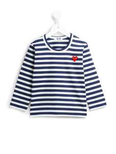 Comme Des Garçons Play Kids футболка в полоску