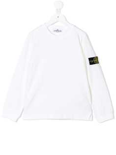 Stone Island Junior свитер с заплаткой с логотипом