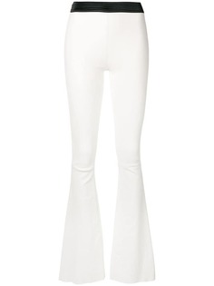 Drome leather flared trousers