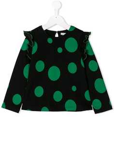 Piccola Ludo dot knitted top