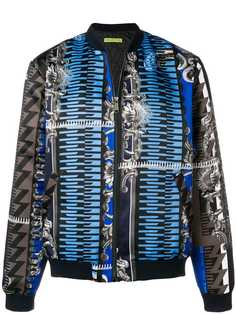 Versace Jeans куртка-бомбер Tactel с принтом