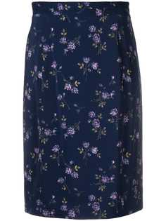 Blumarine юбка-карандаш с цветочным принтом