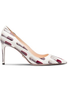 Prada lipstick print pumps