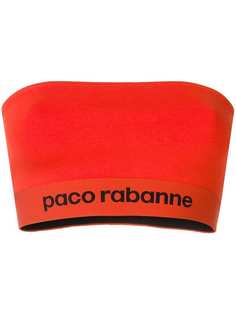 Paco Rabanne эластичный топ-бандо из джерси