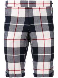 Thom Browne Buffalo Tartan Skinny Wool Short