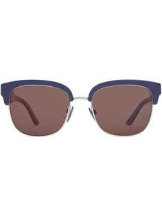 Burberry Eyewear Check Detail D-frame Sunglasses