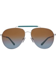 Burberry Eyewear Top Bar Detail Pilot Sunglasses