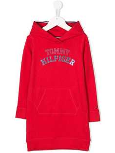 Tommy Hilfiger Junior платье-толстовка с логотипом