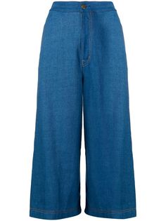 Tsumori Chisato джинсовые кюлоты с боковыми полосками