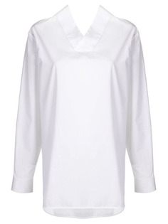 Jil Sander рубашка с V-образным вырезом