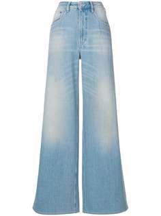 Mm6 Maison Margiela широкие джинсы с выцветшим эффектом