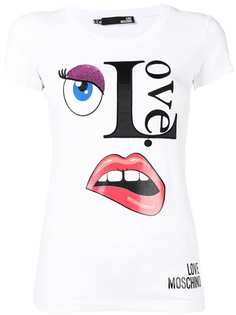 Love Moschino футболка с графическим принтом Love
