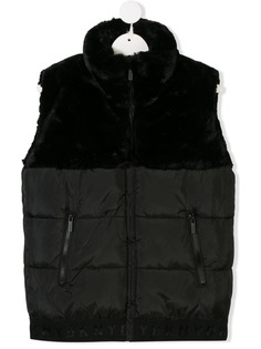 Dkny Kids TEEN faux fur padded gilet