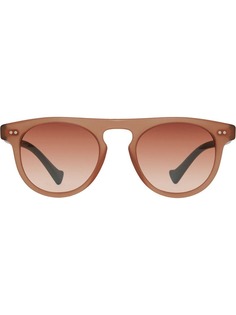 Burberry Eyewear The Keyhole Round Frame Sunglasses