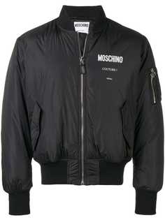 Moschino дутая куртка-бомбер
