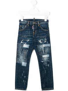 Dsquared2 Kids джинсы с рваными деталями