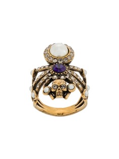 Alexander McQueen кольцо с декором в виде паука