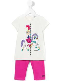 Moschino Kids спортивный костюм carousel 