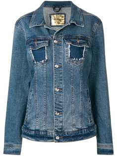 Loulou embellished back denim jacket