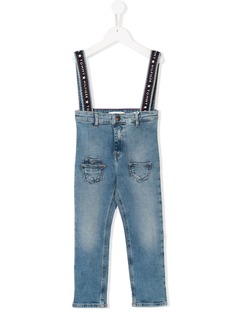 Tommy Hilfiger Junior джинсовый комбинезон на подтяжках с логотипом