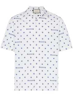 Gucci рубашка с принтом звезд и логотипов
