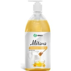Жидкое крем-мыло GRASS Milana молоко и мед, 1л