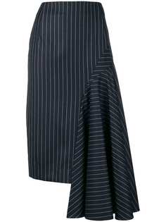 Thom Browne драпированная юбка в полоску