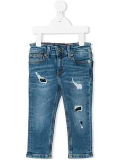 Tommy Hilfiger Junior прямые джинсы с рваными деталями