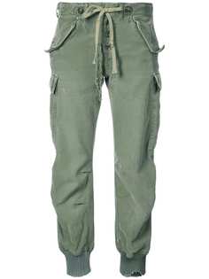 Greg Lauren брюки карго с эластичным поясом