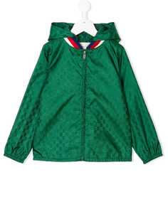 Gucci Kids куртка с монограмным принтом