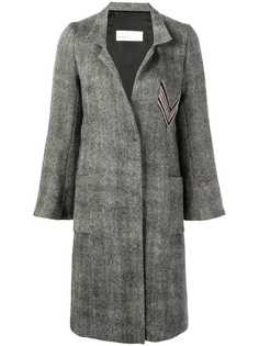 Gentry Portofino пальто с узором шеврон