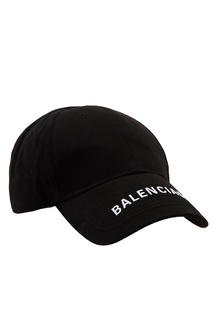 Черная бейсболка с логотипом Balenciaga Man