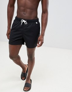 Черные шорты для плавания с логотипом Abercrombie & Fitch - Черный