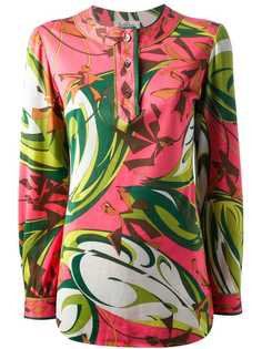 Emilio Pucci Vintage блузка с абстрактными цветами