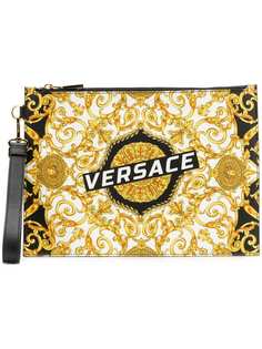 Versace клатч с логотипом