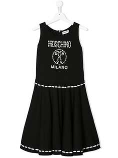 Moschino Kids платье TEEN с логотипом