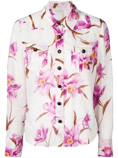 Zimmermann рубашка с цветочным принтом