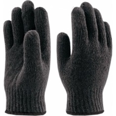 Двойные перчатки х/б спец-sb черные пер 045