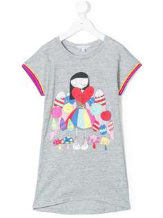 Little Marc Jacobs платье-футболка с принтом Miss Marc