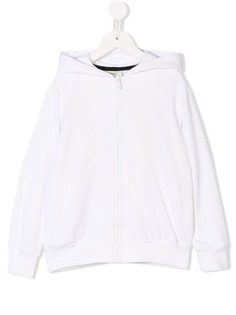 Fendi Kids full-zipped logo hoodie