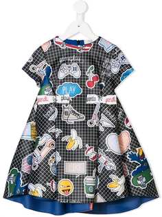 Fendi Kids logo printed dress