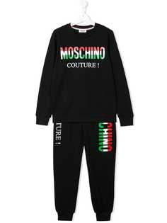 Moschino Kids спортивный костюм TEEN с логотипом