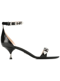 Prada low stud pumps