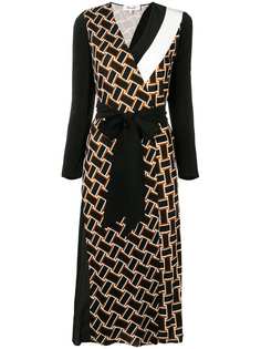 Dvf Diane Von Furstenberg платье с поясом и принтом