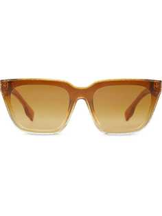 Burberry Eyewear Glitter Detail Square Frame Shield Sunglasses