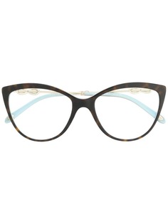 Tiffany & Co Eyewear очки в оправе с эффектом черепашьего панциря