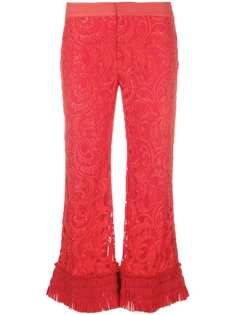 Alexis lace cropped trousers