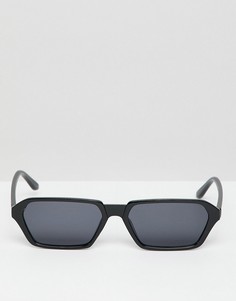 Черные солнцезащитные очки с узкими стеклами Jeepers Peepers - Черный